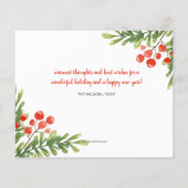 Haushaltsgrundlagen der Holly Weve Moved Holiday C (Rückseite)