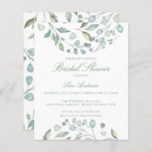 Haushaltsgrüne Blätter, Natur-Brautparty (Vorne/Hinten)