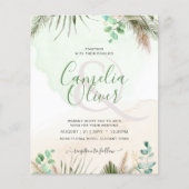 HAUSHALTSgrüne Eukalyptus Pampas Grass Wedding (Vorderseite)