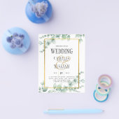 HAUSHALTSGRÜNE zum Hochzeitsempfang QR CODE-UAWG Flyer (Einzeln)