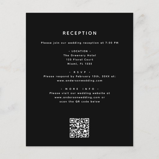 HaushaltsHalloween All in One QR Code Hochzeit (Rückseite)