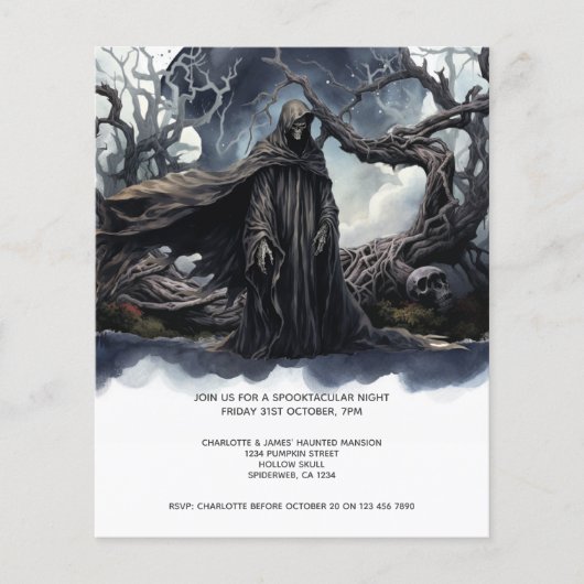 HAUSHALTSHalloween-grimmiger Sensenmann (Vorderseite)