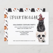 HAUSHALTSHalloween Spooktacular Schwarze Katze auf (Vorne/Hinten)