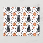 HAUSHALTSHalloween Spooktacular Schwarze Katze auf (Rückseite)