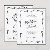 HAUSHALTShandgezeichnete Niedliche Couple Script-H (Vorne/Hinten)