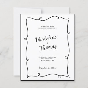 HAUSHALTShandgezeichnete Niedliche Couple Script-H