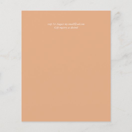 HAUSHALTSHerbstlaube Hochzeit Flyer (Hinten)