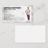 Haushaltshilfe | Funkelnd Bubbles-Visitenkarte Visitenkarte (Vorne/Hinten)