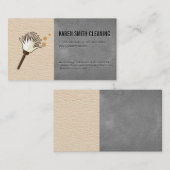 Haushaltshilfe | Lederuntergrund Visitenkarte (Vorne/Hinten)