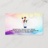 Haushaltshilfe mit Schlafzimmer | Blasen und Glitz Visitenkarte (Rückseite)