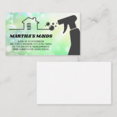 Haushaltshilfe | ReinigSpray | Blasen Visitenkarte (Vorne/Hinten)