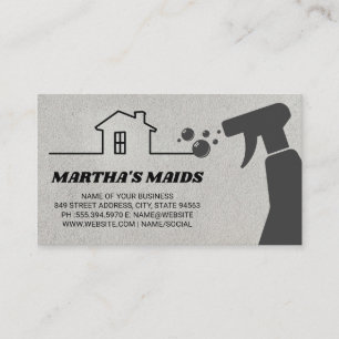 Haushaltshilfe ReinigSpray Haus Visitenkarte