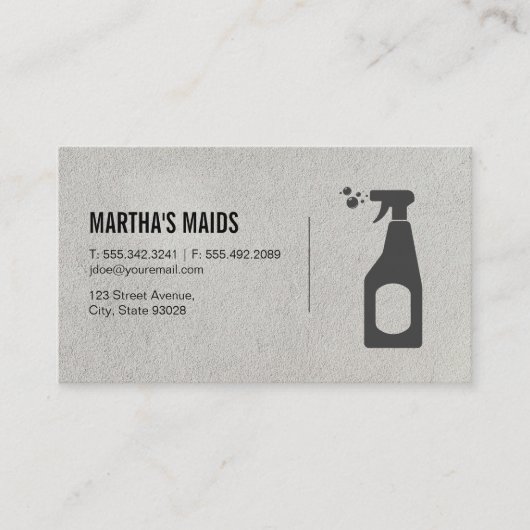 Haushaltshilfe | ReinigSpray Visitenkarte (Vorderseite)