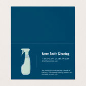 Haushaltshilfe | ReinigSpray Visitenkarten (Außenseite Aufgefaltet)