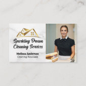 Haushaltshilfe Reinigung Hotelzimmer Visitenkarte (Vorderseite)