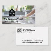 Haushaltshilfe Reinigung Küche | Behaltend Ikonen Visitenkarte (Vorne/Hinten)