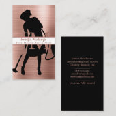 Haushaltshilfe Reinigung Rose Gold Visitenkarte (Vorne/Hinten)