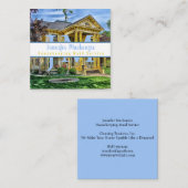 Haushaltshilfe Reinigung sauberer Zuhause Quadratische Visitenkarte (Vorne/Hinten)