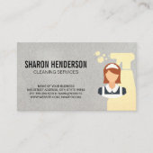 Haushaltshilfe | Reinigung von Spray und Maid Visitenkarte (Vorderseite)