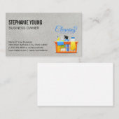 Haushaltshilfe | Reinigung von Spray und Service Visitenkarte (Vorne/Hinten)