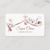 Haushaltshilfe Reinigungshaus Sparkling Rose Goldf Visitenkarte (Vorderseite)