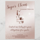 Haushaltshilfe ReinigungsHouse Sparkling Rose Gold Flyer (Hinten)