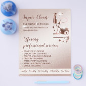 Haushaltshilfe ReinigungsHouse Sparkling Rose Gold Flyer (Einzeln)