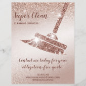 Haushaltshilfe ReinigungsHouse Sparkling Rose Gold Flyer (Hinten)