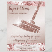 Haushaltshilfe ReinigungsHouse Sparkling Rose Gold Flyer (Hinten)