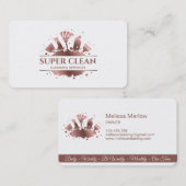 Haushaltshilfe ReinigungsHouse Sparkling Rose Gold Visitenkarte (Vorne/Hinten)