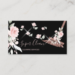 Haushaltshilfe ReinigungsHouse Sparkling Rose Gold Visitenkarte