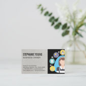 Haushaltshilfe | Reinigungstools Visitenkarte (Stehend Vorderseite)