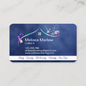 Haushaltshilfe-Reinigungsunternehmen Visitenkarte (Rückseite)