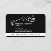 Haushaltshilfe-Reinigungsunternehmen Visitenkarte (Rückseite)