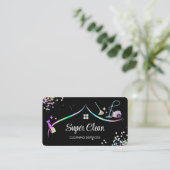 Haushaltshilfe-Reinigungsunternehmen Visitenkarte (Stehend Vorderseite)