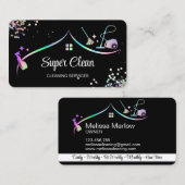 Haushaltshilfe-Reinigungsunternehmen Visitenkarte (Vorne/Hinten)