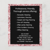 Haushaltshilfe Rose Rosa Reinigungsservice Flyer (Hinten)