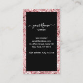 Haushaltshilfe Rose Rosa Reinigungsservice Telefonnummerkarte (Rückseite)