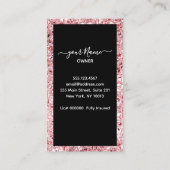 Haushaltshilfe Rose Rosa Reinigungsservice Visitenkarte (Rückseite)