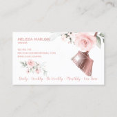 Haushaltshilfe Sauberkeit Haus Sparkling Gold Flor Visitenkarte (Rückseite)