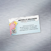 Haushaltshilfe | Seifenspulen | QR-Code Magnetische Visitenkarte (Beispiel)