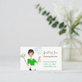 Haushaltshilfe Sparkle Haus Reinigungsdienste Visitenkarte (Stehend Vorderseite)