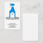 Haushaltshilfe | Sprühflasche Zuhause-Reinigung Visitenkarte (Vorne/Hinten)