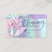 Haushaltshilfe und Hausreinigung Holografisch Visitenkarte (Vorderseite)