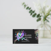 Haushaltshilfe und Kommerzielle Reinigung Janitor Visitenkarte (Stehend Vorderseite)