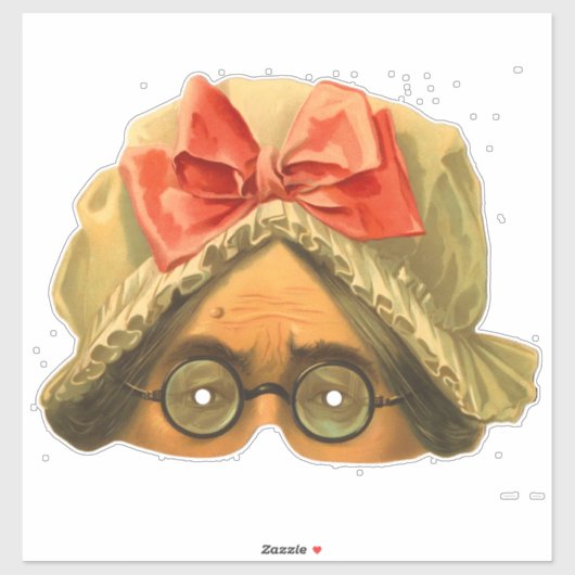 Haushaltshilfe - Vintage Viktorianische Maske Aufkleber (Blatt)