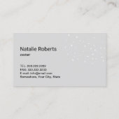 Haushaltshilfe Vintages Blumenkohl Visitenkarte (Rückseite)