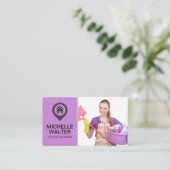 Haushaltshilfe Visitenkarte (Stehend Vorderseite)