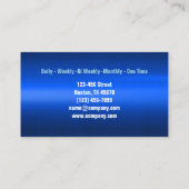 Haushaltshilfe Visitenkarte (Rückseite)