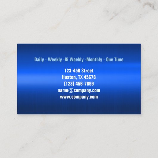 Haushaltshilfe Visitenkarte (Rückseite)